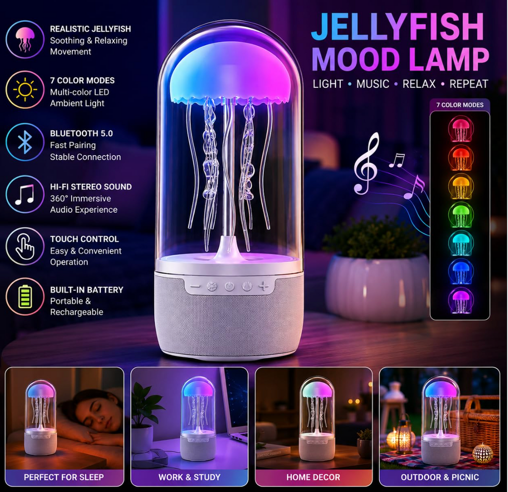 Wireless Speaker Jellyfish Design