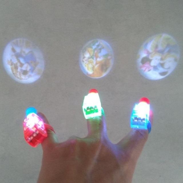 LED Projection Finger Light Lamp Toy (Pack Of 5)